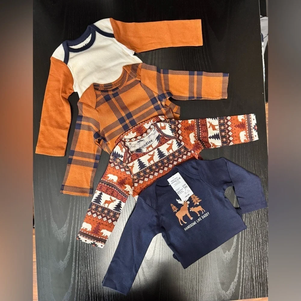Animal Fairisle Bodysuit 4-Pack